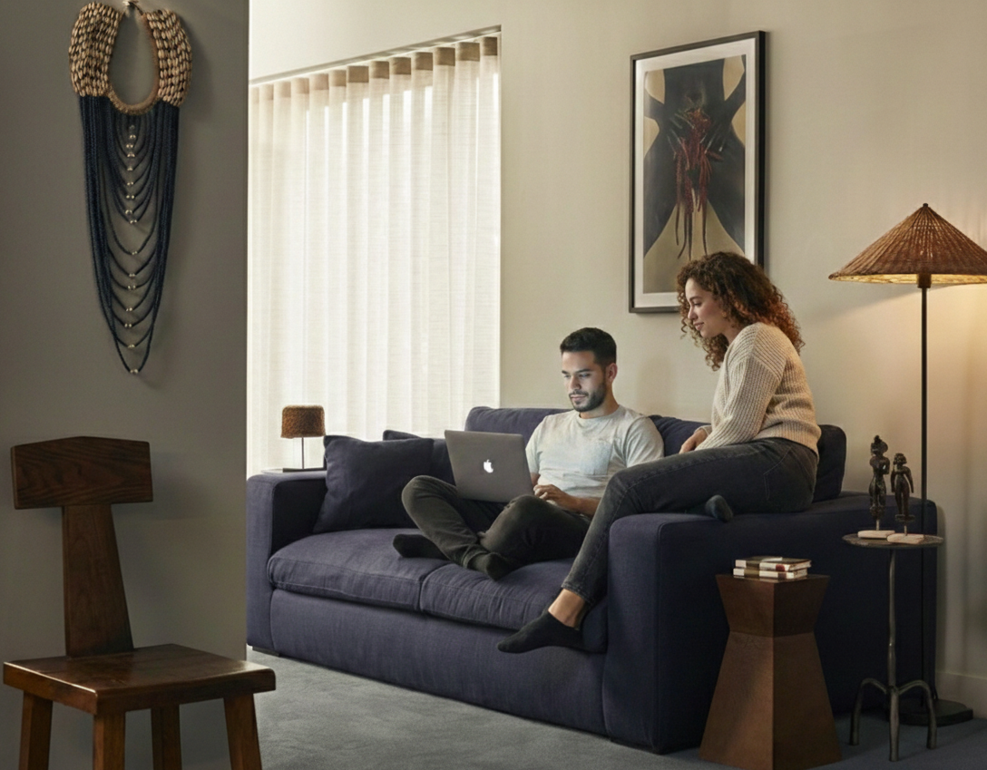 Stylish co-living studio in Southall, West London